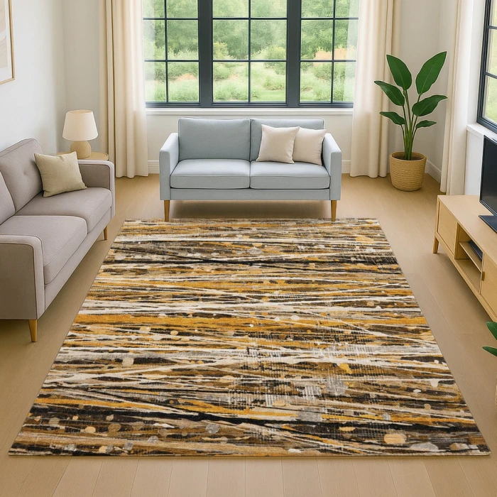 Addison Mayfield Orange AMF2126 5ft. x 7ft. 6in. Rect. Rug