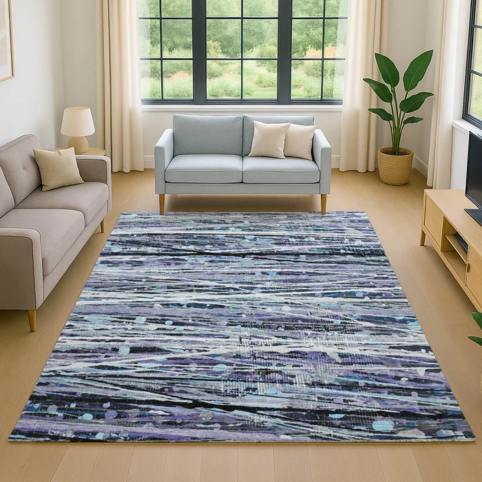Addison Mayfield Purple AMF2126 2ft. 3in. x 7ft. 6in. Rect. Rug