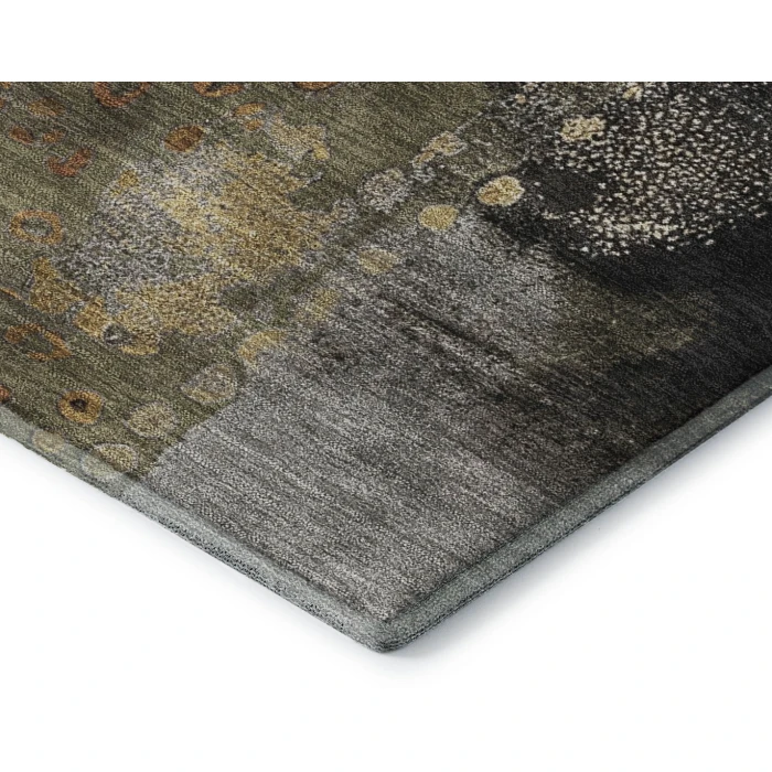 Addison Mayfield Brown AMF2127 - 8ft. Round Rug