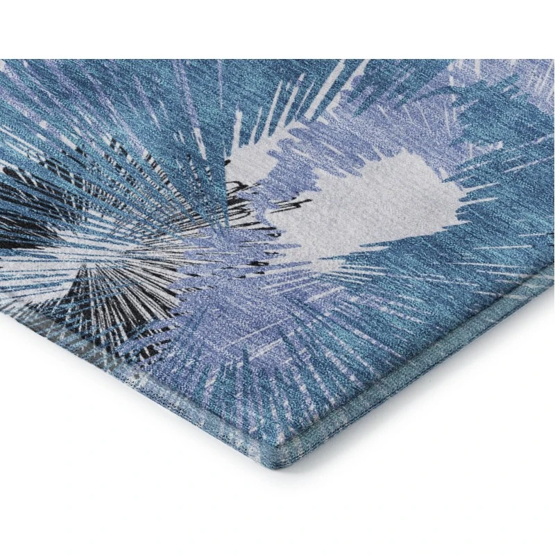 Addison Mayfield Blue AMF2132 - 8ft. Round Rug