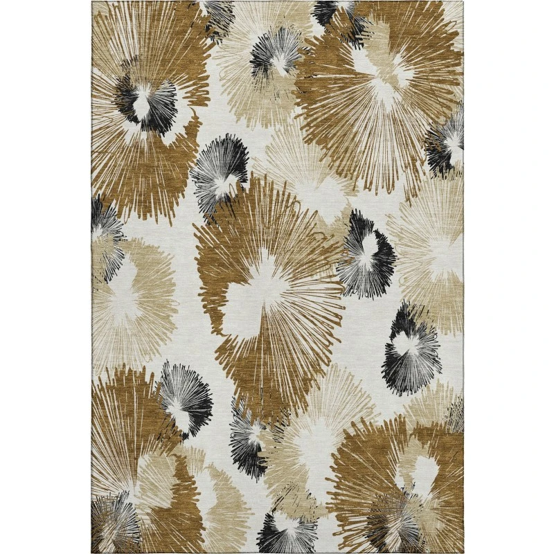 Addison Mayfield Brown AMF2132 - 8ft. Round Rug