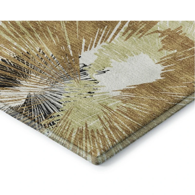 Addison Mayfield Orange AMF2132 - 8ft. Round Rug