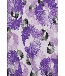 Addison Mayfield Purple AMF2132 - 8ft. Round Rug