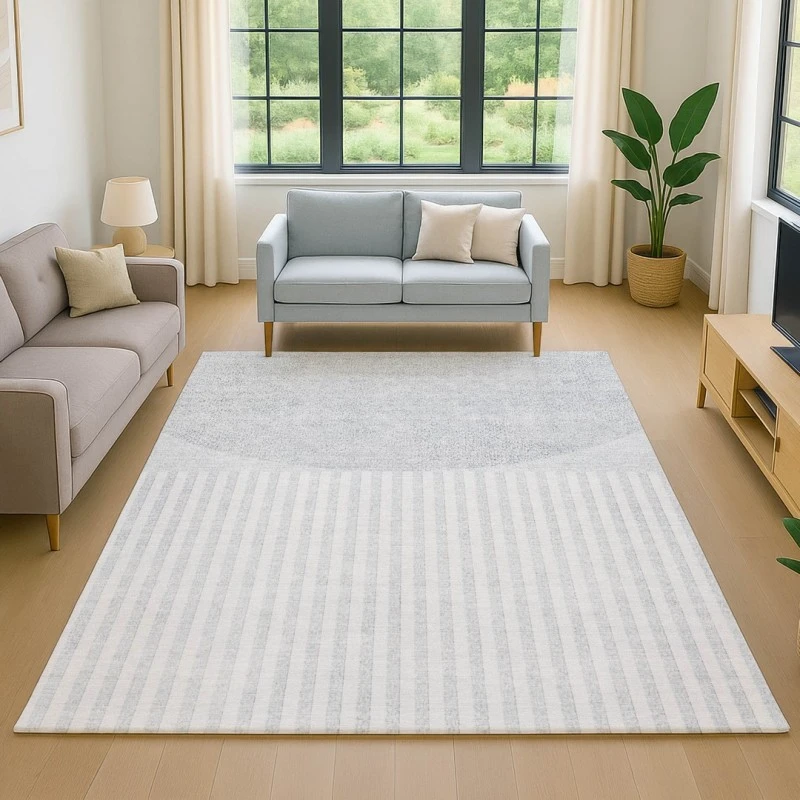 Addison Mayfield Blue AMF2134 - 8ft. Round Rug