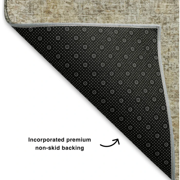 Addison Mayfield Brown AMF2136 - 8ft. Round Rug