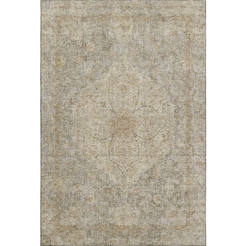 Addison Mayfield Brown AMF2136 - 8ft. Round Rug
