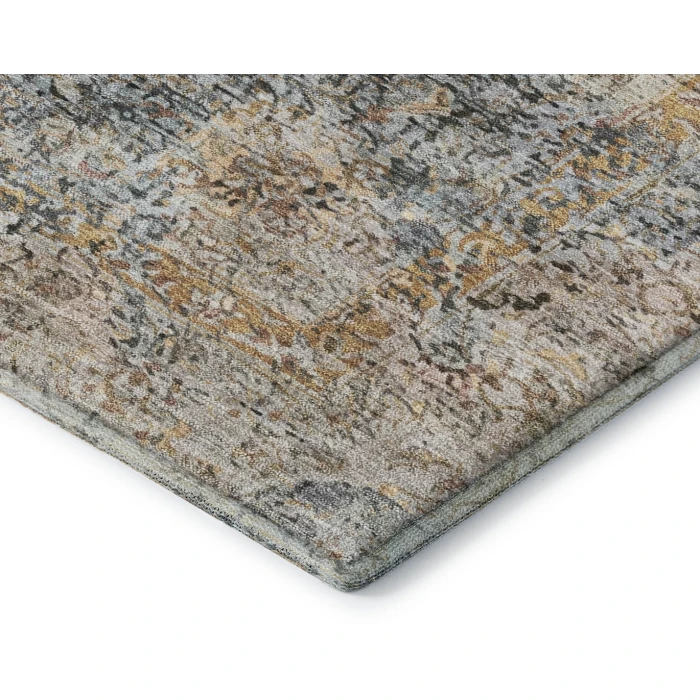 Addison Mayfield Blue AMF2136 - 8ft. Round Rug