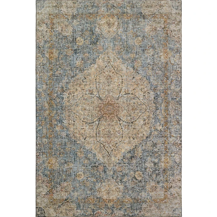 Addison Mayfield Blue AMF2136 - 8ft. Round Rug