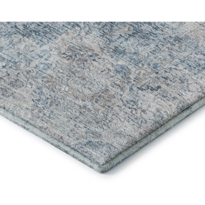 Addison Mayfield Blue AMF2136 - 8ft. Round Rug