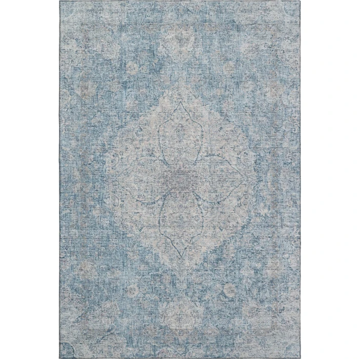 Addison Mayfield Blue AMF2136 - 8ft. Round Rug