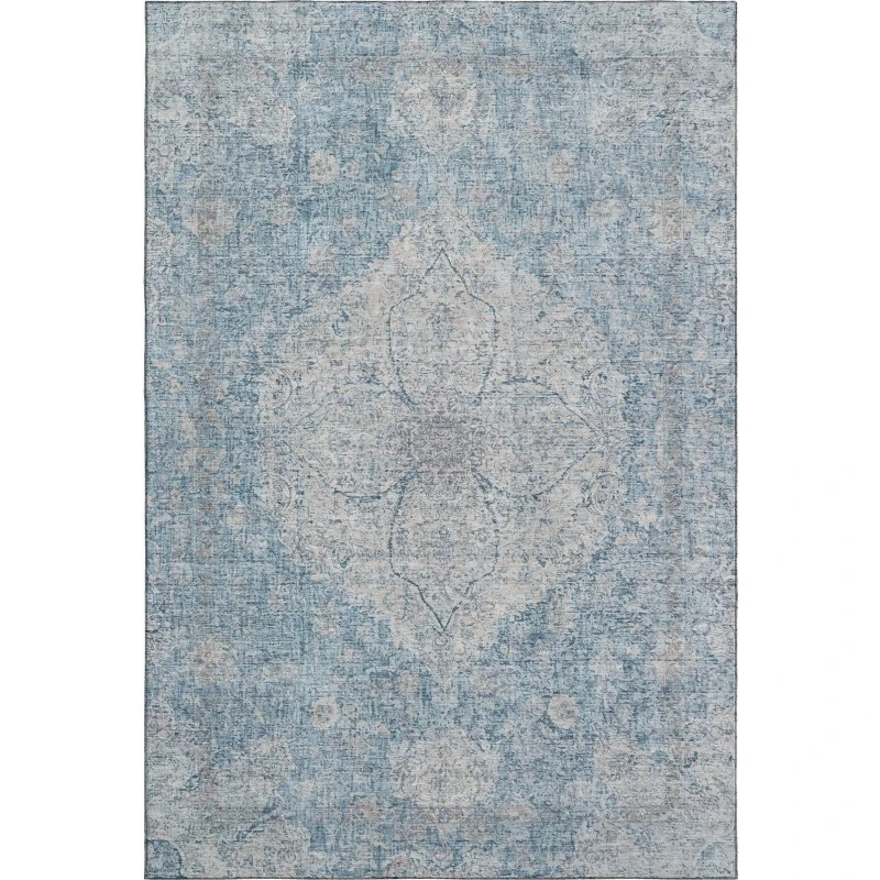 Addison Mayfield Blue AMF2136 - 8ft. Round Rug