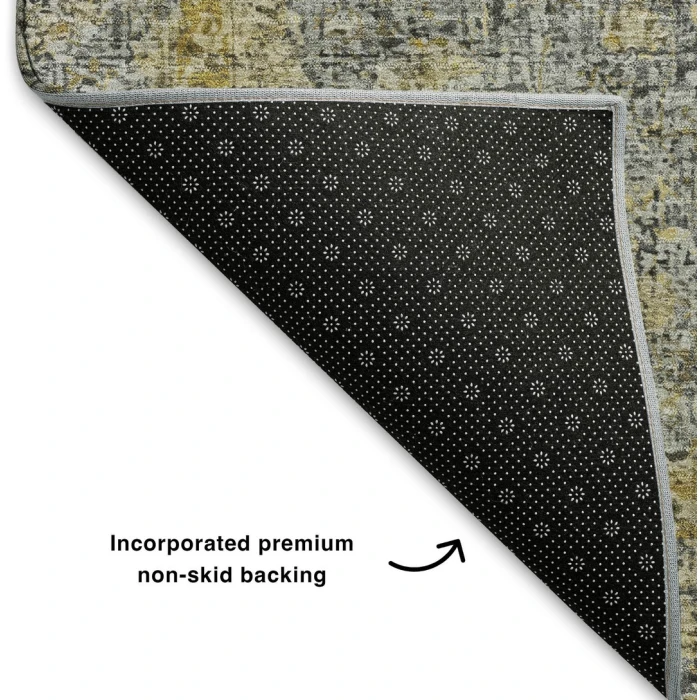 Addison Mayfield Gray AMF2136 - 8ft. Round Rug