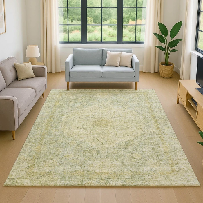 Addison Mayfield Green AMF2136 - 8ft. Round Rug
