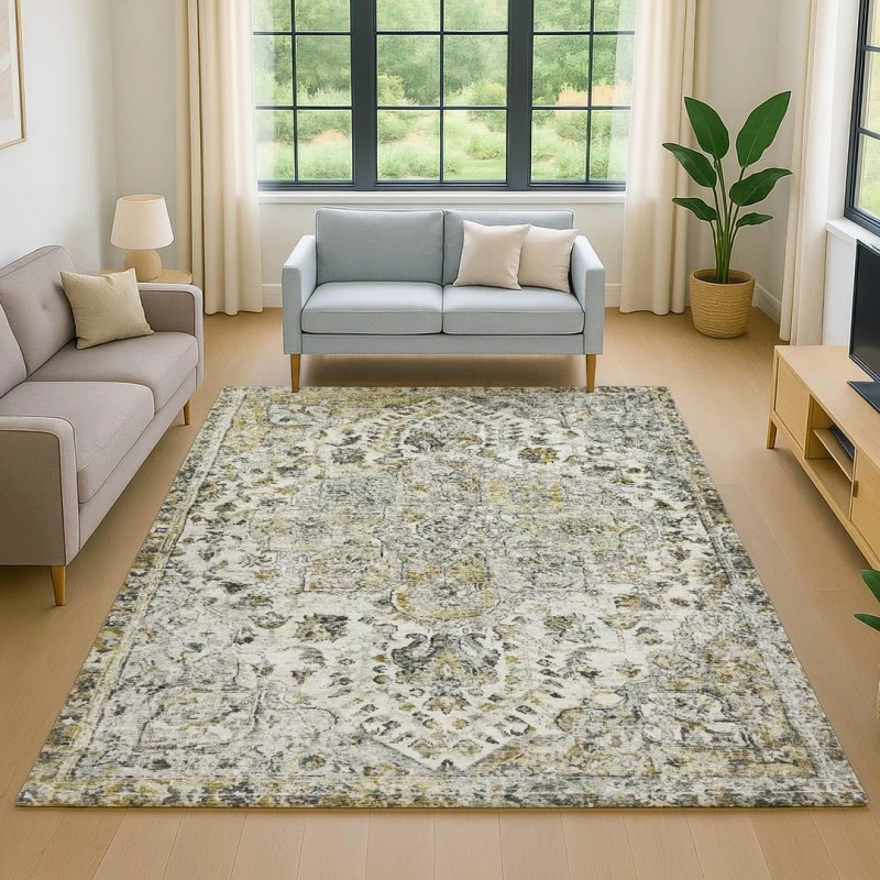 Addison Mayfield Brown AMF2138 - 8ft. Round Rug