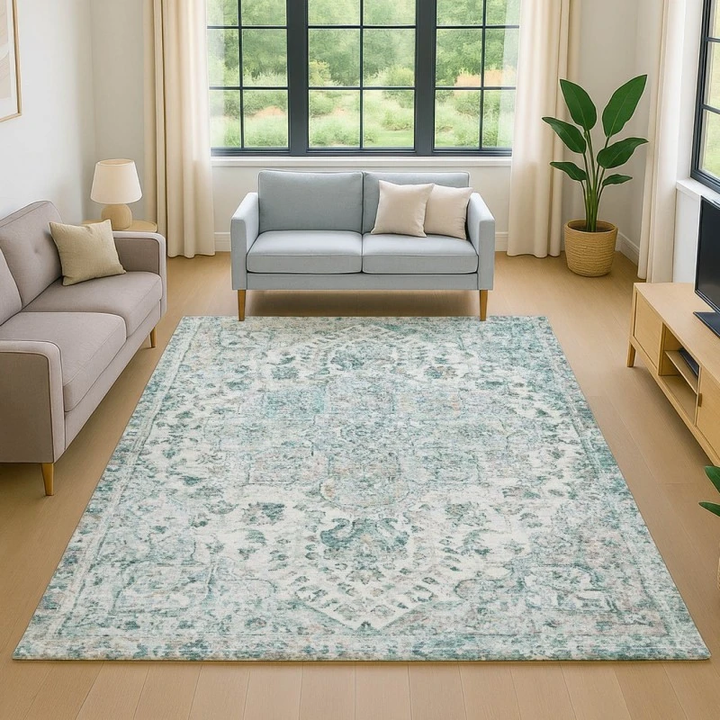 Addison Mayfield Teal AMF2138 2ft. 3in. x 7ft. 6in. Rect. Rug