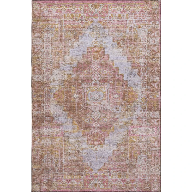 Addison Mayfield Pink AMF2140 - 8ft. Round Rug