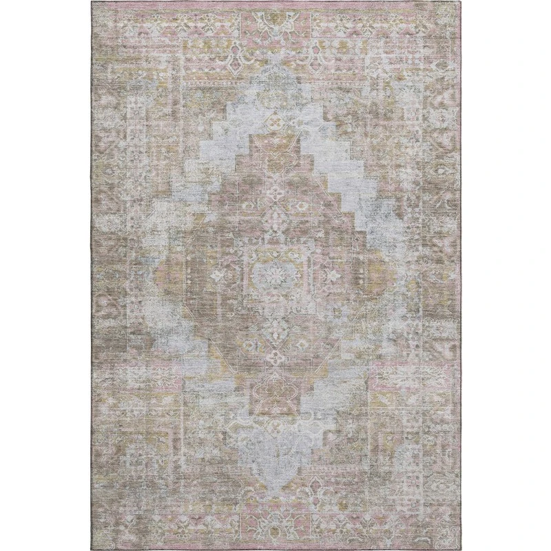 Addison Mayfield Brown AMF2140 - 8ft. Round Rug