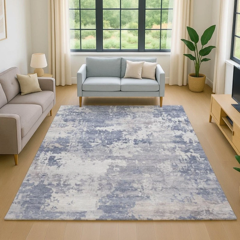 Addison Mayfield Blue AMF2142 - 8ft. Round Rug