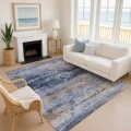 Addison Mayfield Blue AMF2146 - 8ft. Round Rug