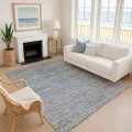 Addison Mayfield Blue AMF2148 - 8ft. Round Rug