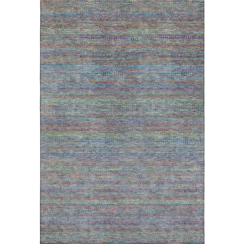 Addison Mayfield Blue AMF2148 - 8ft. Round Rug