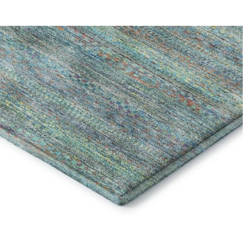Addison Mayfield Teal AMF2148 - 8ft. Round Rug