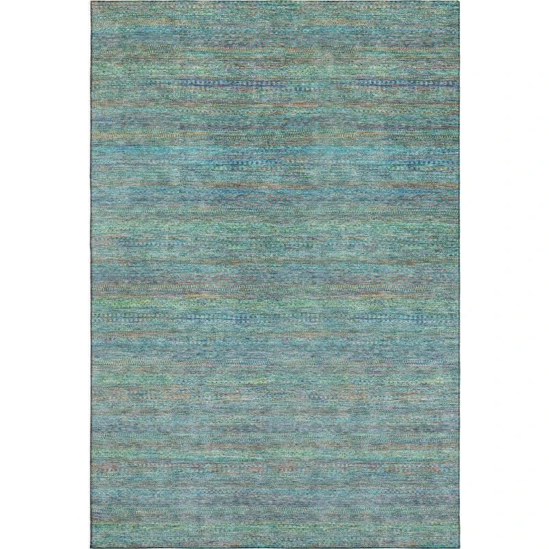 Addison Mayfield Teal AMF2148 - 8ft. Round Rug