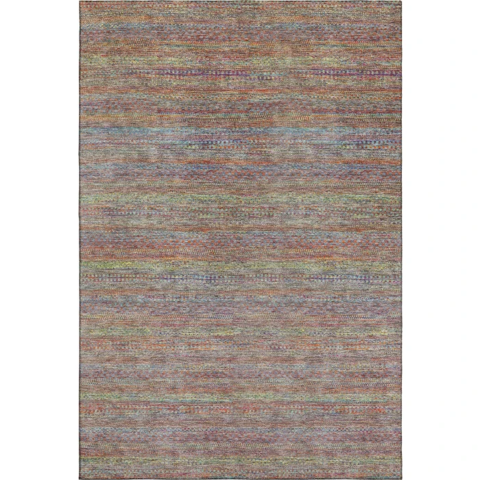 Addison Mayfield Orange AMF2148 - 8ft. Round Rug