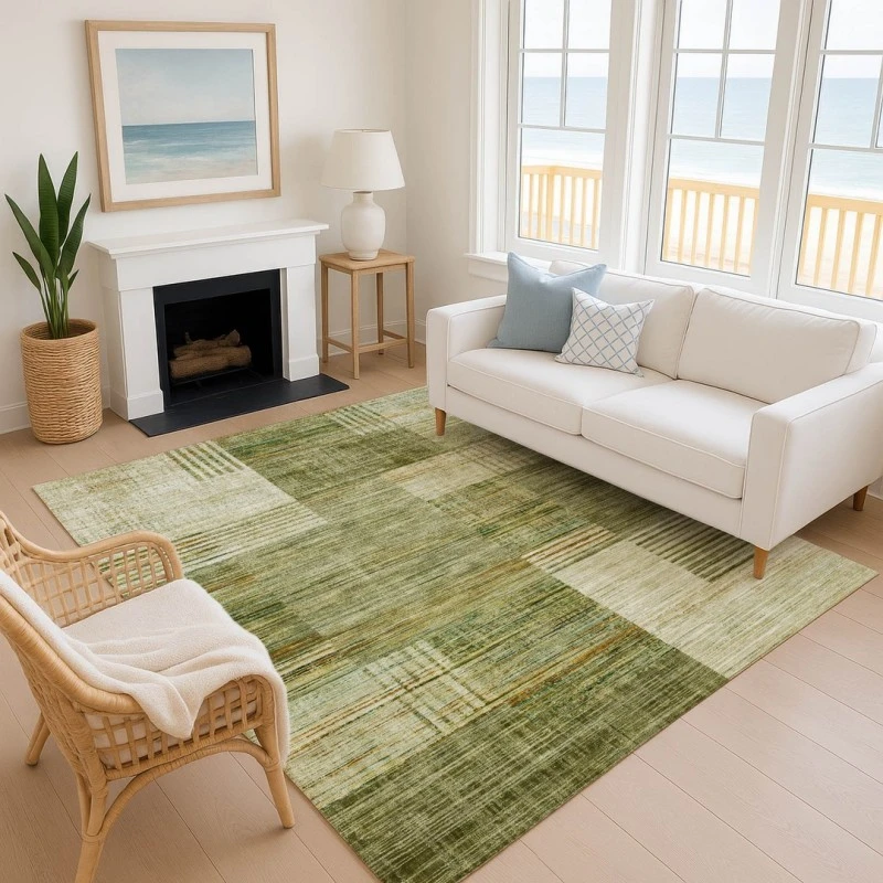 Addison Mayfield Green AMF2149 - 8ft. Round Rug