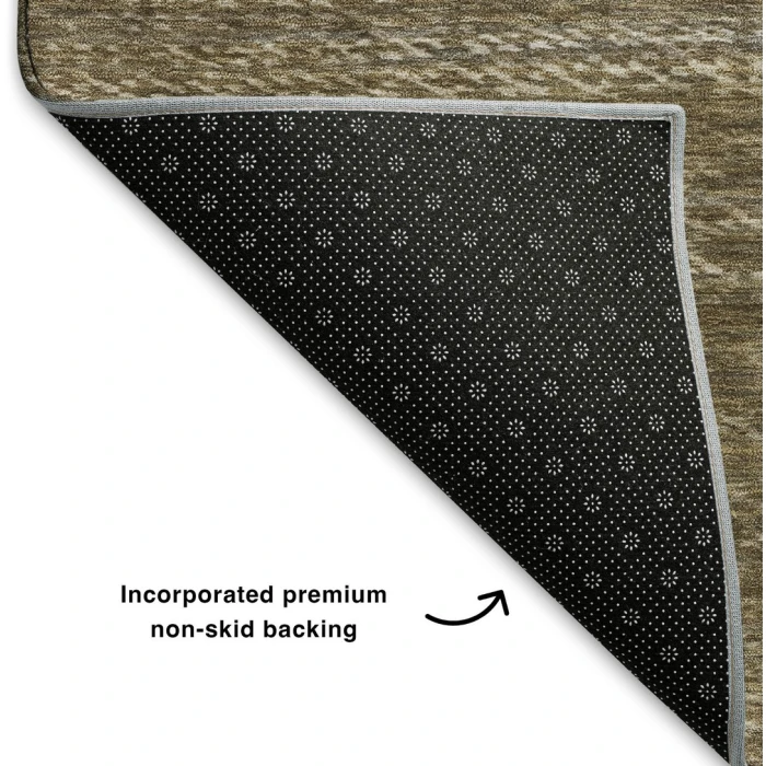 Addison Mayfield Brown AMF2150 - 8ft. Round Rug