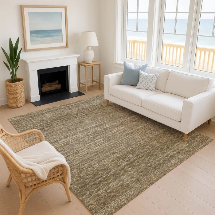 Addison Mayfield Brown AMF2150 - 8ft. Round Rug