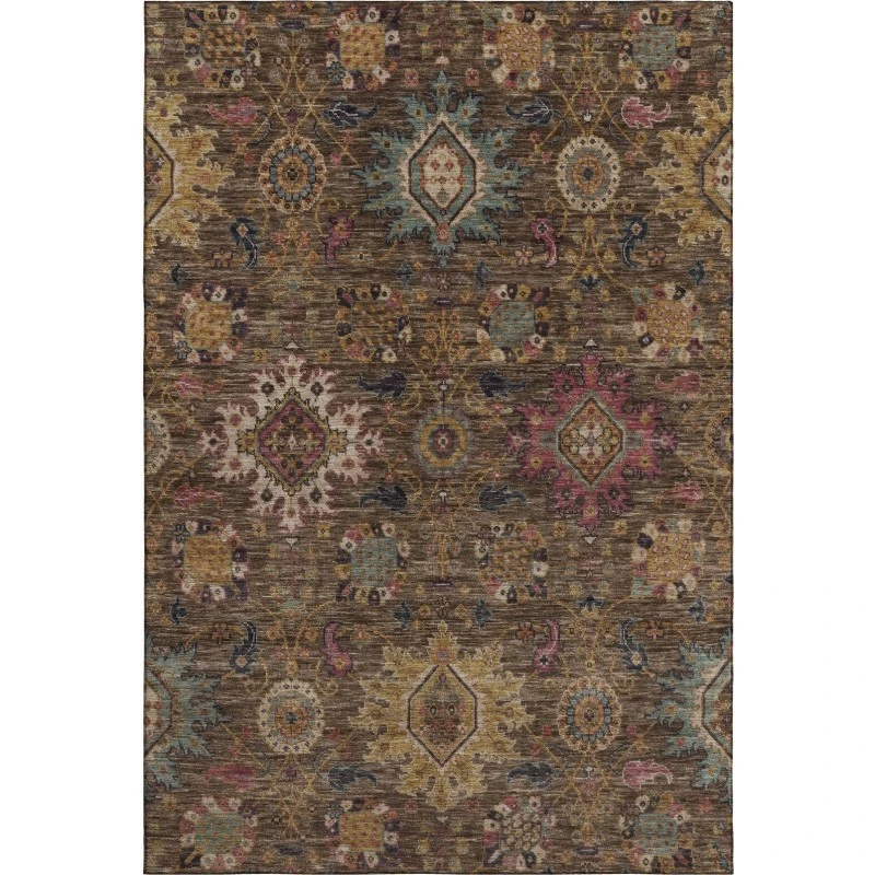 Addison Mayfield Brown AMF2151 - 8ft. Round Rug