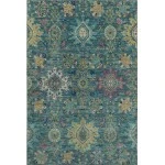 Addison Mayfield Teal AMF2151 - 8ft. Round Rug