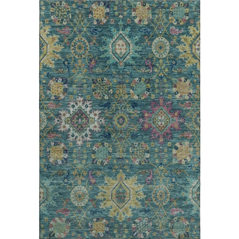 Addison Mayfield Teal AMF2151 2ft. 3in. x 7ft. 6in. Rect. Rug