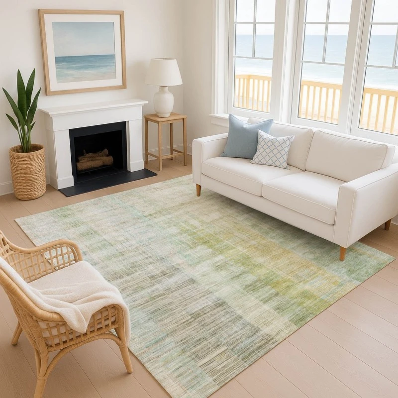Addison Mayfield Ivory AMF2153 - 8ft. Round Rug