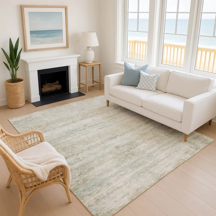 Addison Mayfield Ivory AMF2154 - 8ft. Round Rug