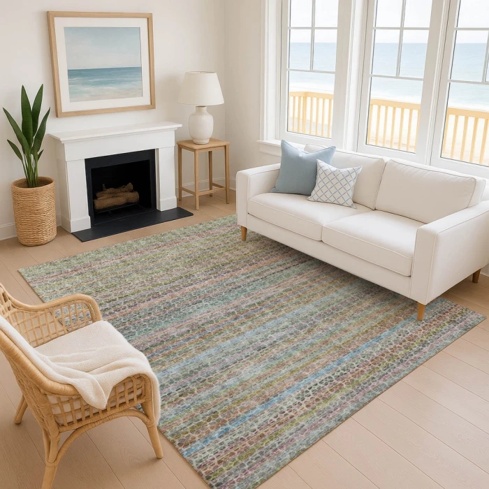 Addison Mayfield Teal AMF2155 9ft. x 12ft. Rect. Rug