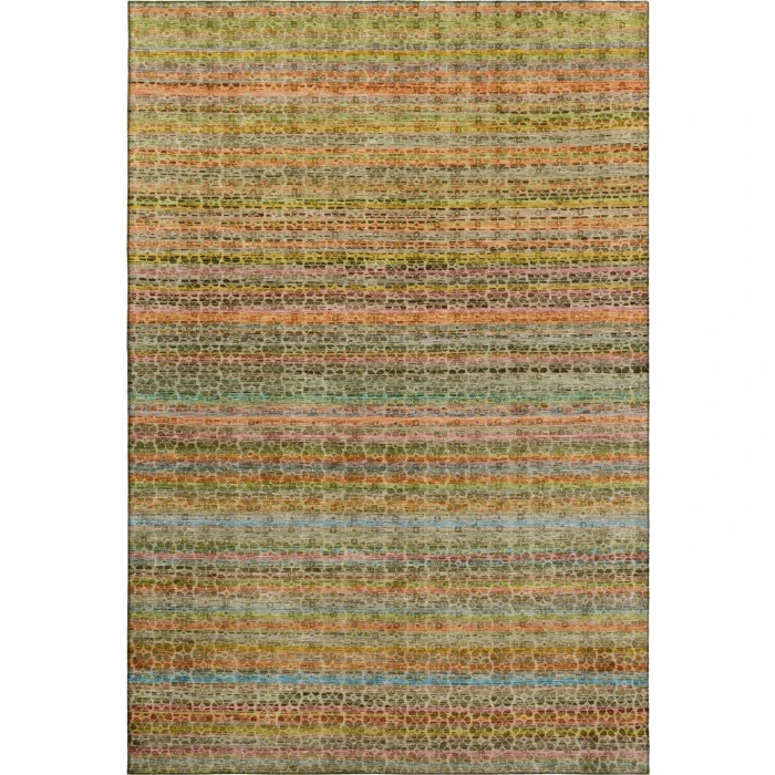 Addison Mayfield Orange AMF2155 - 8ft. Round Rug