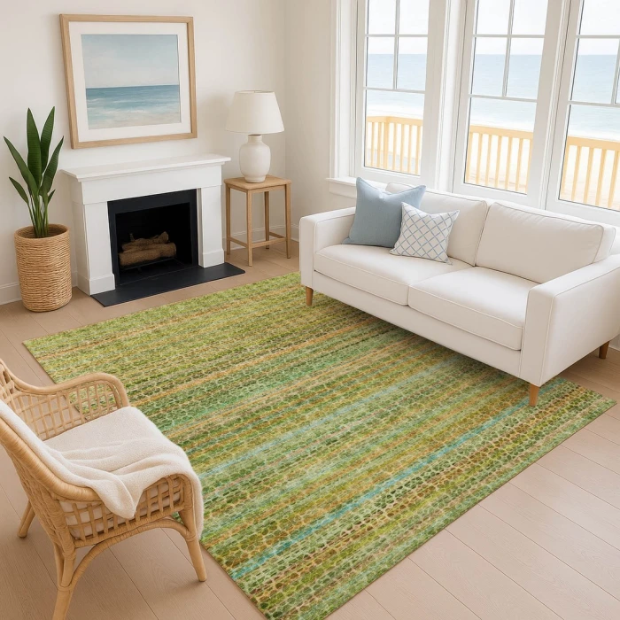 Addison Mayfield Green AMF2155 9ft. x 12ft. Rect. Rug