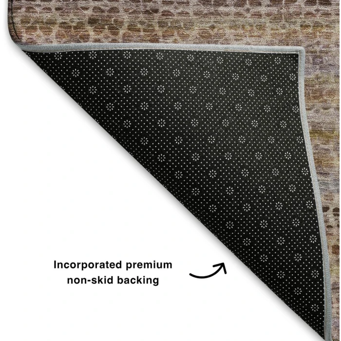 Addison Mayfield Brown AMF2155 - 8ft. Round Rug