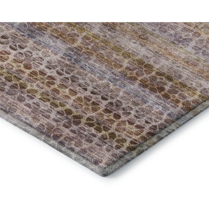 Addison Mayfield Brown AMF2155 - 8ft. Round Rug