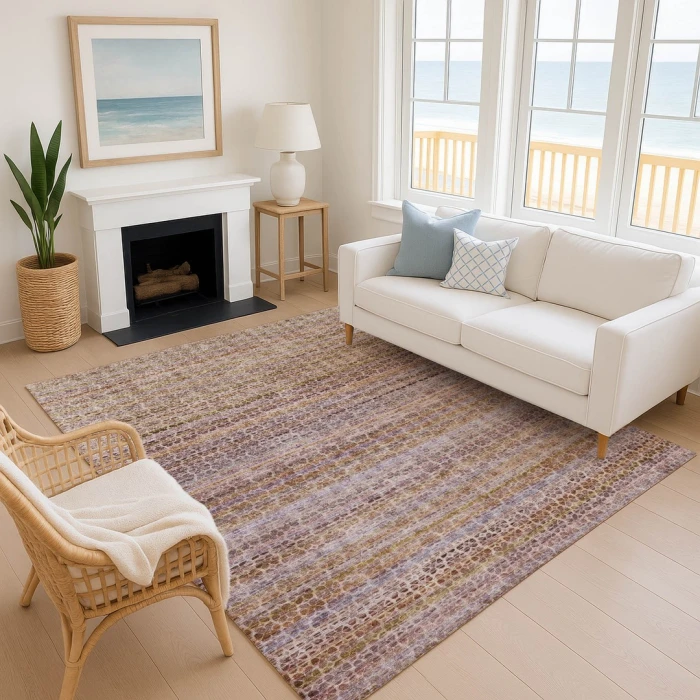 Addison Mayfield Brown AMF2155 - 8ft. Round Rug