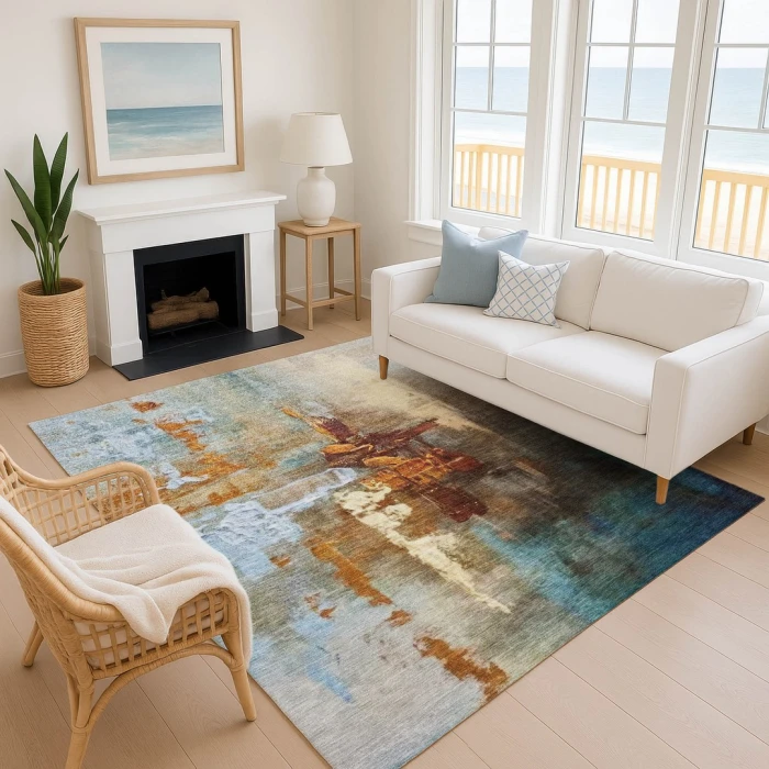 Addison Mayfield Orange AMF2157 8ft. x 10ft. Rect. Rug