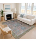 Addison Mayfield Orange AMF2159 - 8ft. Round Rug