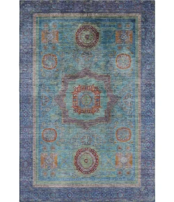 Addison Mayfield Teal AMF2159 - 8ft. Round Rug