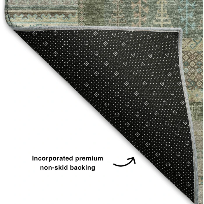Addison Mayfield Green AMF2160 - 8ft. Round Rug