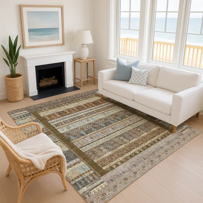 Addison Mayfield Brown AMF2160 5ft. x 7ft. 6in. Rect. Rug