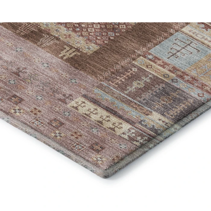 Addison Mayfield Orange AMF2160 - 8ft. Round Rug
