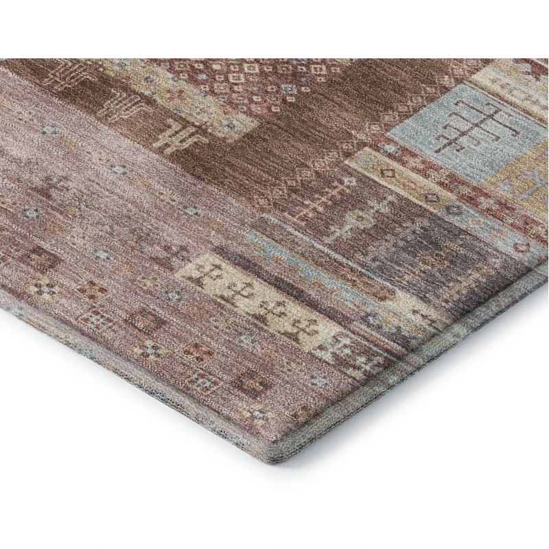 Addison Mayfield Orange AMF2160 - 8ft. Round Rug