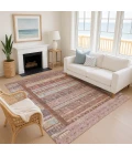 Addison Mayfield Orange AMF2160 - 8ft. Round Rug